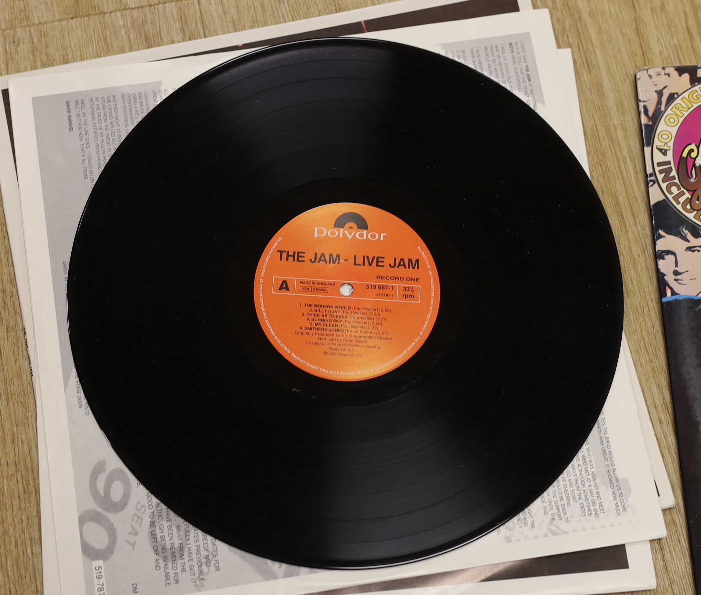 Fifty-five mainly 80's and 90's LPs, including, The Jam, Joan Armatrading, Neil Young, Mercury Rev, Thin Lizzy, Joni Mitchell, AC/DC, David Bowie, The Carpenters, Alice In Chains, etc